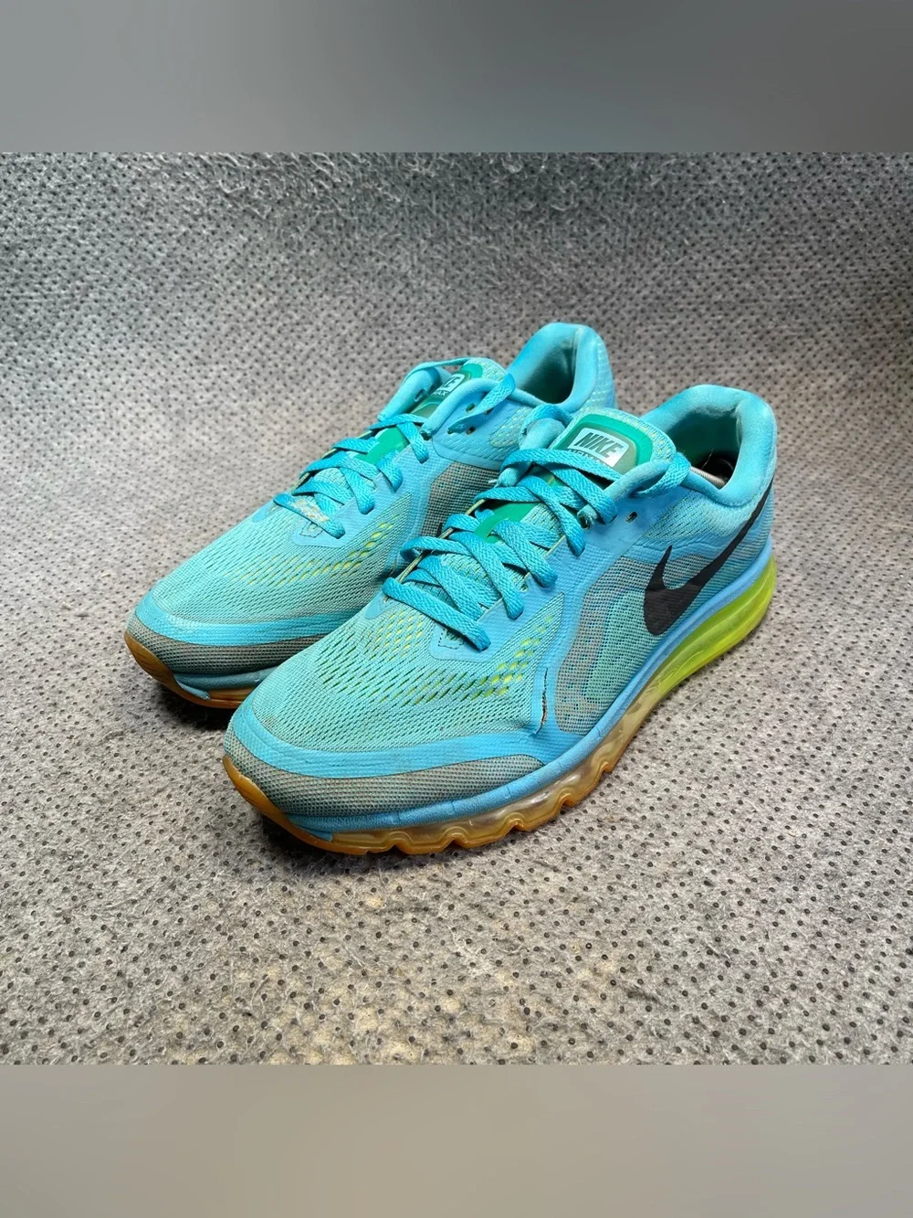 Nike Air Max 2014 Blue Running Shoes Size 12.5 Men’s